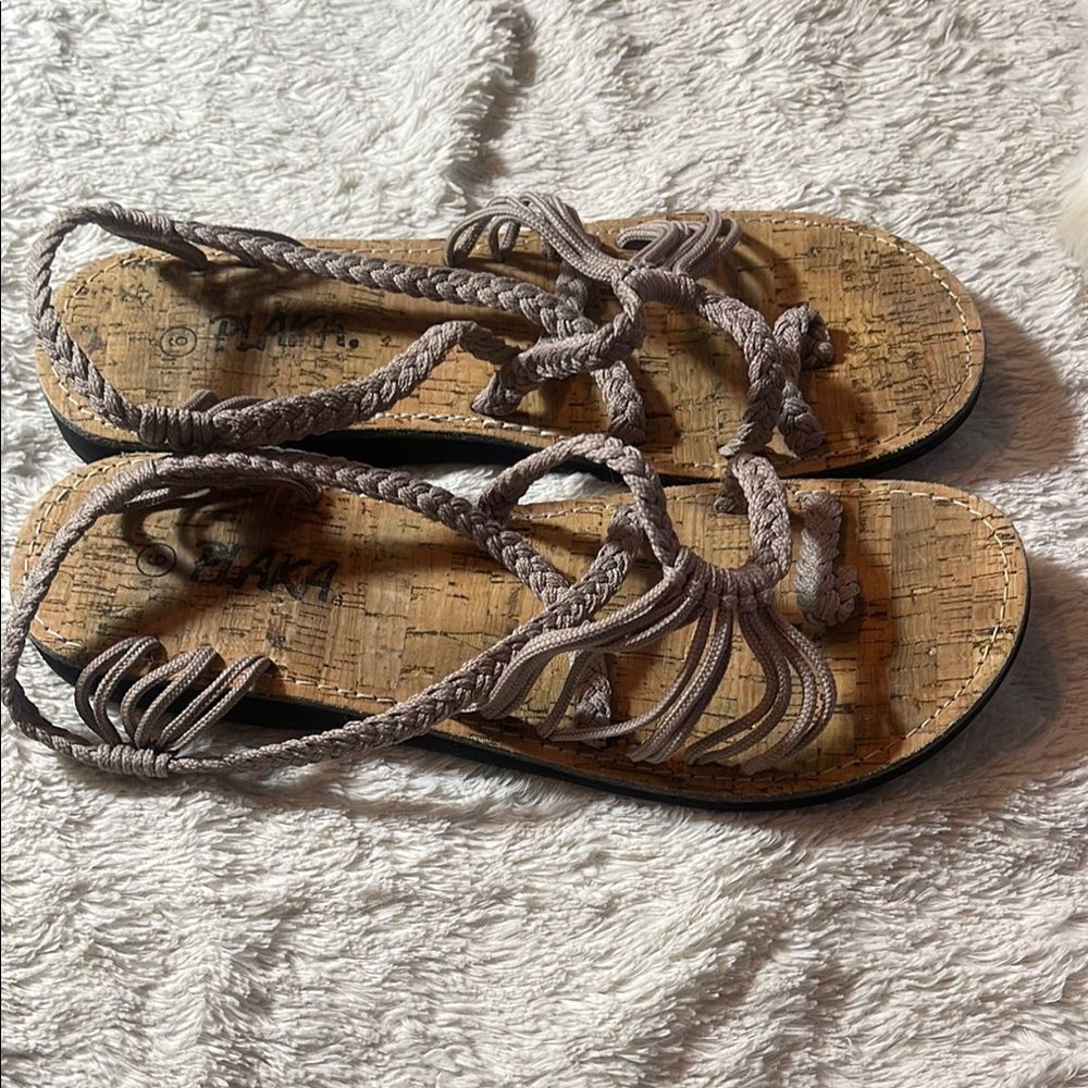Blaka cork sandals size 6